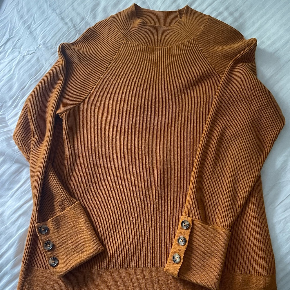 Michael Kors Brown Cowl Neck Sweater